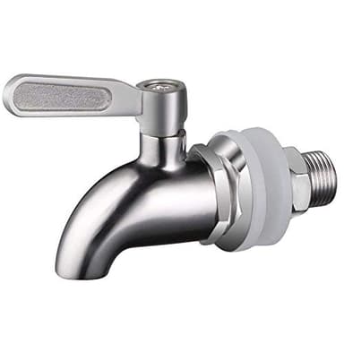 Vicloon - Grifo de barril, 16 mm, dispensador de bebidas, grifo para barril de cerveza, grifo para vino - de acero inoxidable y tamaño