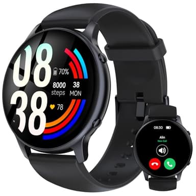 Reloj Inteligente Mujer Hombre - 1,32" Smartwatch Mujer con Llamada Bluetooth,Reloj Deportivo con Podómetro,Notificaciones,100+ Deportes,Pulsómetro,SpO2,Monitor de Presión/Sueño,para Android IOS