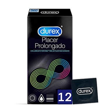 Durex Preservativos Placer Prolongado, 12 Condones
