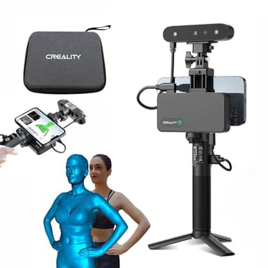 Creality CR Scan Ferret Pro - Escáner 3D de 0,1 mm de precisión, seguimiento antivibración, escáner portátil 3D WiFi6 para iOS/Android Phone PC Win 10/11, escaneo a todo color de 24 bits