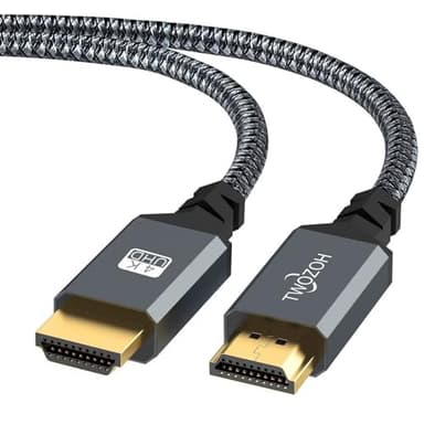 Twozoh Cable HDMI 4K 2M, Cable HDMI 2.0 Trenzado de Nailon de Alta Velocidad 4K@60Hz a 18Gbps Compatible con PS5, PS3, PS4, PC, proyector, 4K UHD TV/HDTV, Xbox