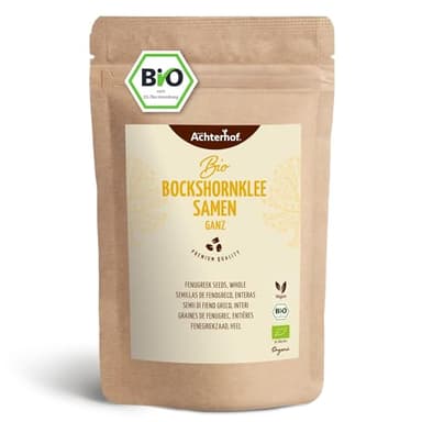 Semillas de fenegreco enteras BIO (250g) | Té de fenegreco | Ideal como té o especia | vom Achterhof