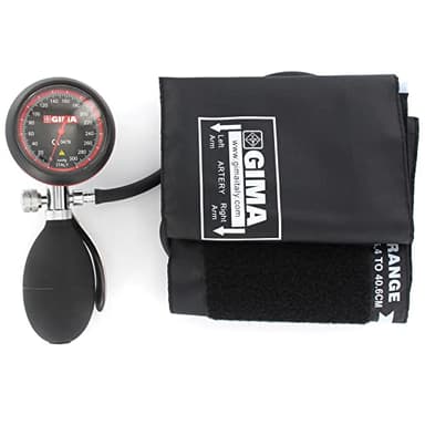 GIMA London Sphygmomanometer en ABS, ligero y fiable, para adultos, pulsera negra, 32725