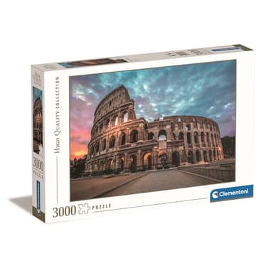 Clementoni Puzzle 3000 Piezas Paisaje El Coliseo Roma, Puzzle Adulto Roma (33548), No Color