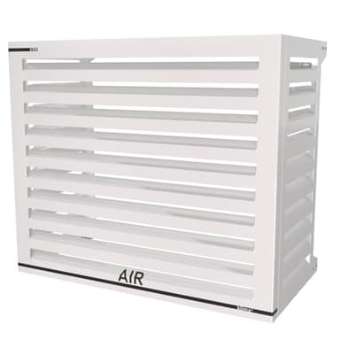 Box Air Klima Cubierta Aire Acondicionado Exterior Clima Blade - Cobertor Aire Acondicionado Exterior Aluminio Compuesto - Protector Blanco Small - Pantalla Privacidad Exterior
