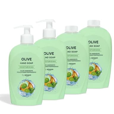 by Amazon Jabón de manos de oliva, 4 x 500 ml
