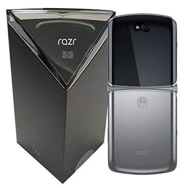 Motorola Razr 5G (2020) 256GB ROM + 8GB RAM desbloqueado de fábrica SIMFree Flip Android Smartphone (Liquid Mercury)