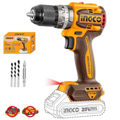 Ingco TALADRO ATORNILLADOR PERCUTOR LI-ION 20V No incluye cargador ni baterías