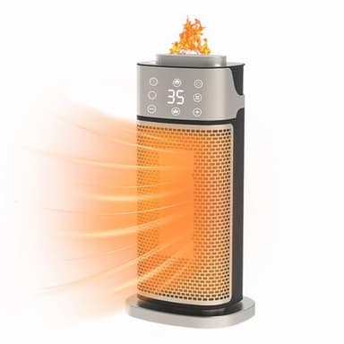 Calefactor Bajo Consumo Portátil,Calentadores Eléctricos de Calor Instantáneo con Termostato Ajustable,Radiador Electrico de Humidificación de Aire,Calor Rápido de Seguridad de 2000W para el Hogar