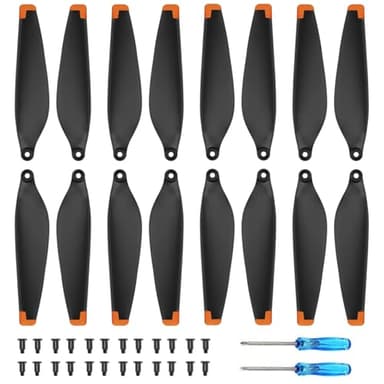 Bocguy DJI Mini 3 Pro Hélices/Mini 4 Pro Hélices, 16 Pcs Drone DJI Mini 3 Pro Hélices/DJI Mini 4 Pro Hélices Bajo Nivel de Ruido, DJI Mini 3 Pro Hélices Accesorios para Reemplazo de Drones (Naranja)