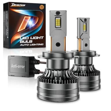 Devechos H7 LED Canbus 30000LM: Bombillas H7 160W para Faros de Coche 12V y Camión 24V - Luz LED 6500K Blanco