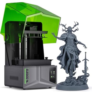 ELEGOO Saturn 4 12K Impresora 3D Resina, Impresora 3D Resina MSLA con LCD Mono de 10'' 12K, Sensor Mecánico Inteligente y Nivelación Automática, Tamaño de Impresión Grande de 218,88 * 122,88 * 220mm³