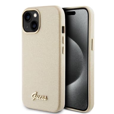Guess GUHCP15SPGMCSD - Carcasa para iPhone 15 de 6,1", Color Dorado