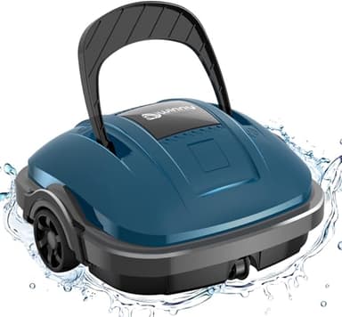 WINNY POOL CLEANER Robot Piscina, Limpiafondos Piscina con Batería para 5200mAh, Aspirador Piscina con 100 Min Limpieza Potente, Ideal para Piscinas sobre/En el Suelo con Fondo Plano de hasta 80㎡