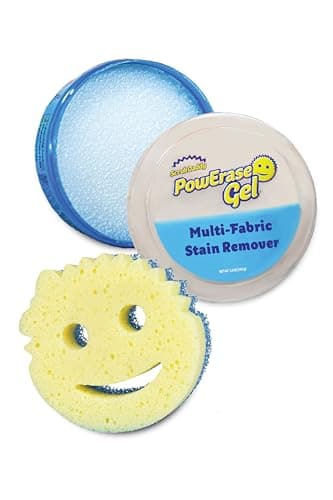 Scrub Daddy Powerase - Removedor de manchas de tela de gel, limpiador multiusos para tapicería de sofás de tela y cuero, removedor de manchas antiguas, limpieza de colchones