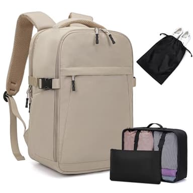 Lossga Mochila Viaje Cabina Avion 40x20x25 para Ryanair con Organizador de Equipaje Mochilas de Viaje Travel Backpack Equipaje de Mano para Easyjet Vueling Wizz Air