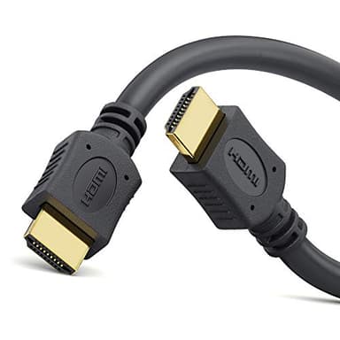 Cable HDMI de alta velocidad con Ethernet (conector dorado, Full HD, 1080 p, 3D, 1,5 m)