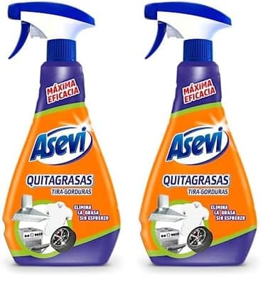 Asevi QuitaGrasas Concentrado Pulverizador, Multicolor, 750 Mililitros (Paquete de 2)