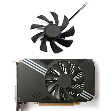Justyet - Ventilador de 85 mm para tarjeta gráfica T129215SH para tarjeta gráfica GPU para Zotac GeForce N1060I OC 6GD / GTX 950 960 1060 Mini ITX Gaming Cooler Minería Tarjeta