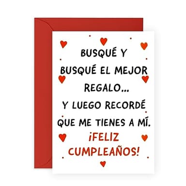 Central 23 Tarjeta de cumpleaños divertida para hombre y mujer - 'Y LUEGO RECORDÉ QUE ME TIENES A MÍ' - Tarjeta de felicitación para esposo y esposa - Regalos para novio novia pareja
