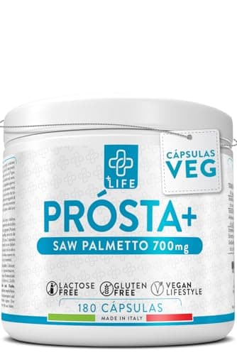 Saw Palmetto Prostata 700mg PiuLife® 180 Cápsulas De Serenoa Repens Con Pygeum Africanum, Extracto De Arándano, Calabaza, Ortiga, Suplemento Vías Urinarias Hombre, Prostata Capsulas