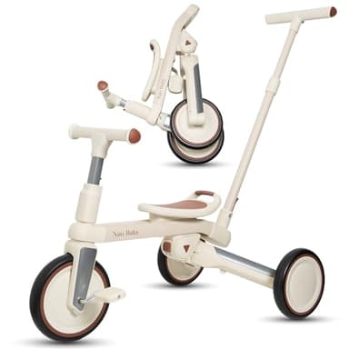 Triciclo evolutivo Plegable 5-1 fácil de Transportar | Triciclo Bebe 1 Año - 5 Años | Bicicleta evolutiva | Ideal como Bicicleta niño 2 años y Bicicleta bebé | Correpasillos Bebe y Andador Bebe