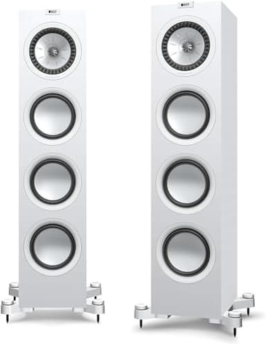KEF Q750 Par de Altavoces Blancos, HiFi | Cine en casa | Altavoces de Suelo | Cajas | Estéreo | Gama Alta | 2,5 vías