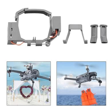 O'woda Drone Airdrop RC Lanzador Thrower Release Dispositivo de Transporte Entrega para Boda Carga Rescate búsqueda de Pesca Compatible con Mavic Pro/Zoom Drone Accesorio (NO para dji Mavic 2 Pro)