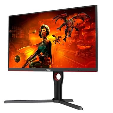 AOC Gaming U27G3X, Monitor 4K UHD de 27 pulgadas, IPs, 160Hz, Plano, 1ms GtG, Ajustable, (IPS, 3840 x 2160, 400 cd/m, HDMI 2.1 / DP 1.4)