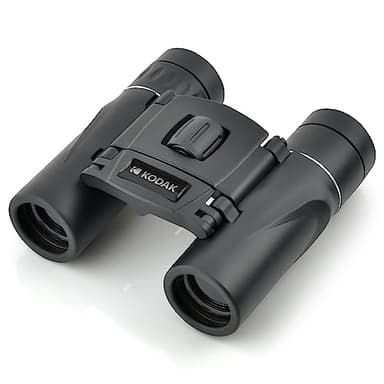 KODAK Binoculares BCS200 - Binoculares Compactos, Aumento 8X, Campo de Visión de 126 m a 1000 m, Correa y Funda de Transporte Incluidas - Negra