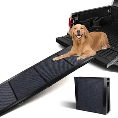 BommJokker Rampa para perros plegable para coche, escaleras para perros, rampa para perros grande, rampa para perros plegable con superficie de alfombra antideslizante, escalera portátil y plegable,