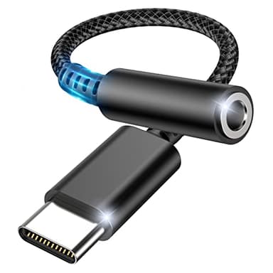 CKCN Adaptador USB C a Jack 3,5mm, USB Type C Jack Auriculares Audio Adapters, Adaptador Auriculares Tipo C Compatible con Samsung Galaxy S21 S20+, MacBook Pro, Huawei P30/P20, Xiaomi