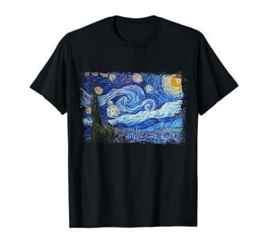 Noche Estrellada de Vincent Van Gogh Pintura famosa Camiseta