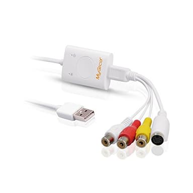 MyGica Convertidor de Captura de vídeo USB, VHS a DVD Digital Grabber Grabador , Capturadora Digitalizadora de vídeo para Mac /Windows