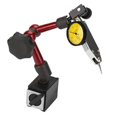 Reloj Comparador Base Magnetica, Reloj Comparador con Base Imantada, Soporte de Base de Soporte de Calibre MagnéTico Fuerte Flexible Indicador de Prueba de Dial de Palanca, para Corrección