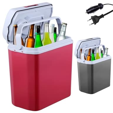 Arebos Nevera Termoeléctrica Portátil 20L | 12/230V con Modo Eco y Función Congelador | Nevera para Coche, Camping, Viajes y Hogar | Silenciosa y de Bajo Consumo Energético