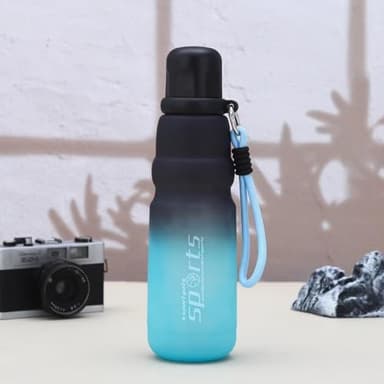 AISIR Botella Agua 750ml - Botella de Agua Deportiva, Botella agua Gimnasio, a Prueba de Fugas y Sin BPA, para Niños & Adultos, Deporte, Oficina, Yoga, Ciclismo - Azul
