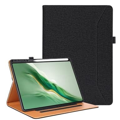 Vakarey para Honor Magic Pad 2 Funda con Soporte Bolígrafo,Funda Tablet para Honor MagicPad 2 12.3 Pulgadas a Prueba Golpes,Negro