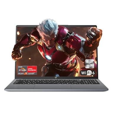ACEMAGIC 2025 Ordenador Portátil Gaming 16 GB RAM DDR4 512 GB NVME PCIE3.0 hasta 4 GB, Portátil 16 Pulgadas AMD Ryzen™ 7 5700U Tastiera Retroilluminata,3*USB3.2,WiFi 6,BT5.2,Carcasa metálica