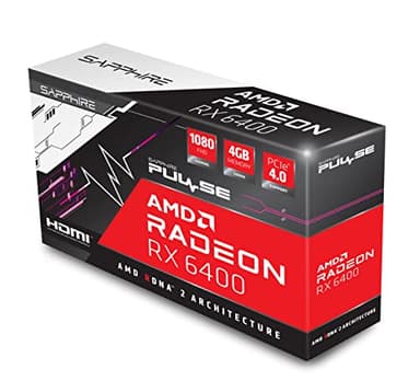 Sapphire Pulse - Tarjeta gráfica AMD Radeon RX 6400 GDDR6 1080 FHD 4GB PCIE 4.0 HDMI Tarjeta de Video