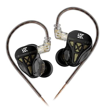 keephifi KZ DQS IEM KZ Auriculares in Ear con Cable KZ in Ear Monitor, Controlador dinámico, Auriculares con Cable in Ears, Auriculares semiabiertos con Graves Alta fidelidad HiFi bajo 2 Pines 3.5mm