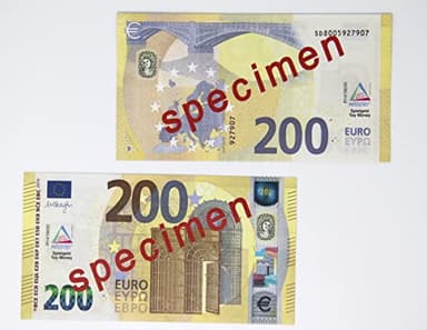 WISSNER® aktiv lernen - 200 billetes de EURO (100 piezas)