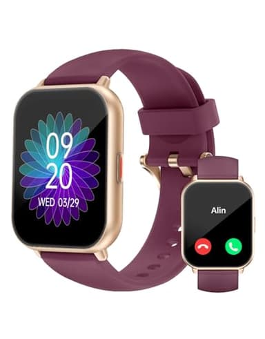 RUIMEN Smartwatch con Llamadas,Reloj Inteligente Haga Reciba Llamada y Asistente Voz, Smartwatch Mujer Hombre con Podómetro Oxígeno Sanguine Impermeable IP68 100+ Deportes Modos Pulsera de Actividad