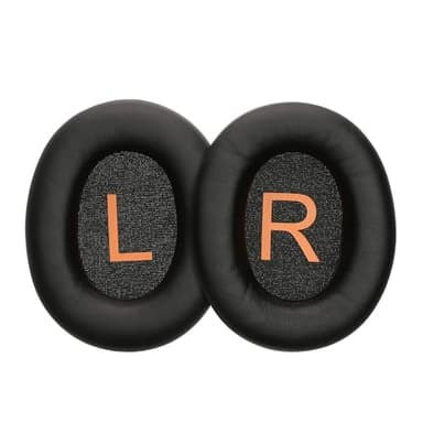 kwmobile Almohadillas compatibles con QCY H3 ANC Almohadillas - 2X Almohadilla de Repuesto para Auriculares en Cuero sintético