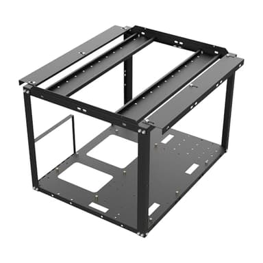 Marco Abierto Caja De Ordenador - Caja De Ordenador Frame PC, Marco De Minería IMPLEGIABLE | Estuche De Minería De PC Al Aire Libre, Marco Para Instalaciones De Extracción De Criptomonedas