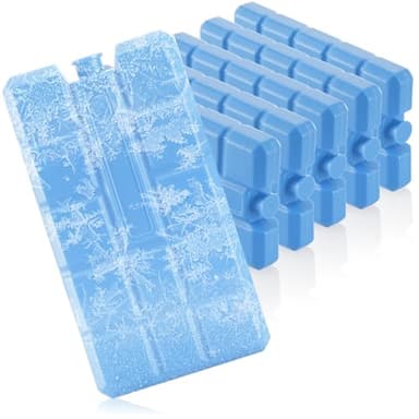 com-four® 6x Paquete de Hielo en Azul - Bolsas de Hielo para Fiambrera y Nevera - Placas de Hielo para Hogar y Tiempo Libre