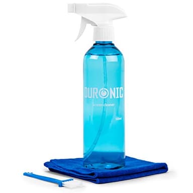 Duronic SCK103 Kit de Limpieza para Pantallas 500 ML | LED, LCD, TFT, Plasma, OLED | Solución para Pantalla Smartphone, Tableta, Ordenador, TV | Toallita de Microfibra y Cepillo