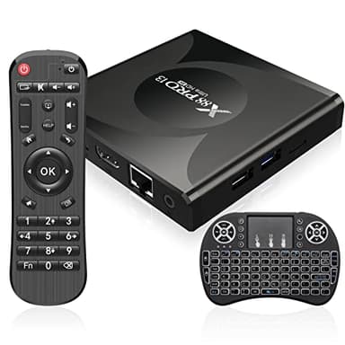 Android TV Box, Android 13.0 TV Box 4GB RAM 32GB ROM RK3528 Quad-Core Soporte 8K 3D 2.4/5.0GHz WIFI 10/100M Ethernet BT5.0 HDMI 2.0 H.265 TV Box con Mini Teclado Inalámbrico