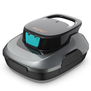 AIPER Scuba SE Limpiafondos Piscina, Robot de Piscina Sin Cable, 90 Minutos de Limpieza, Potente Aspiración, Autoaparcable, para Piscinas Elevadas de hasta 80㎡