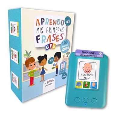 Tarjetas Parlantes Español con Pictogramas | Tarjetas Flash Parlantes | Estimulación del Lenguaje y Apoyo para Aprendizaje del Idioma | Aprendo Mis Primeras Frases - Editorial GEU (Español)